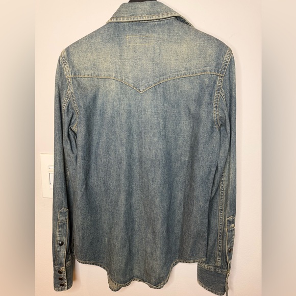 Saint Laurent  YSL Denim shirt/ made in Italy $1100 XS - Picture 16 of 16